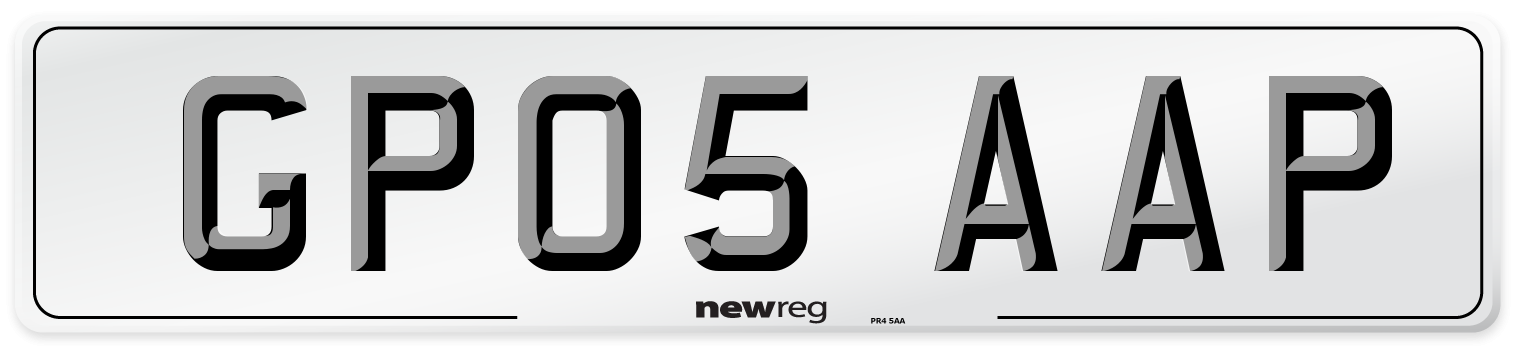 GP05 AAP Number Plate from New Reg